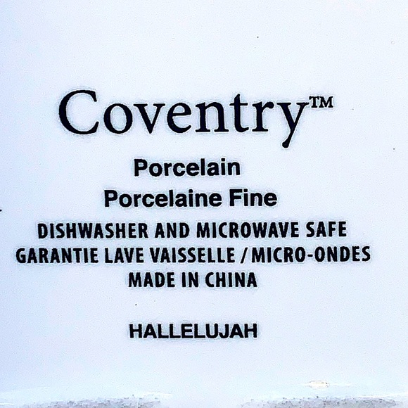 COVENTRY HALLELUJAH OVAL SERVING PLATTER COLOSSIANS 3:15 NEW PORCELAIN 14 INCH - Picture 7 of 7